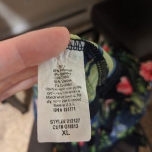 Navy blue floral maxi dress